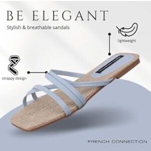 French Connection Light Blue Strappy Sandals